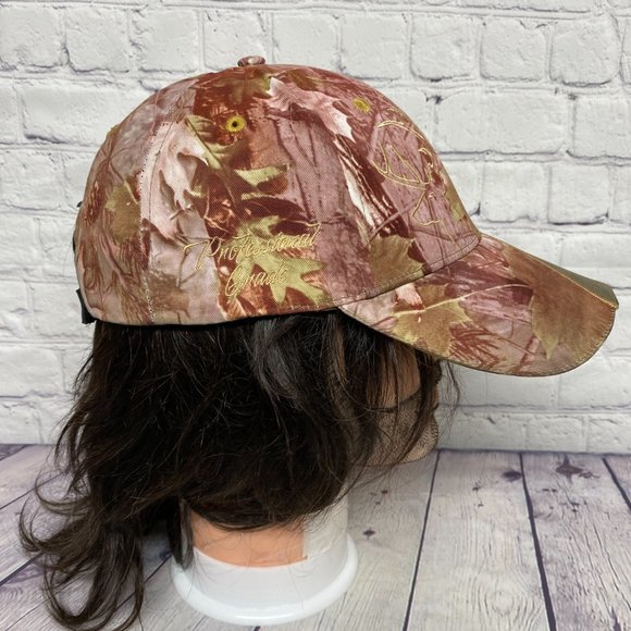 GMC Camo Hat Cap Strap Back Red Camouflage Outdoor Embroidered CHOKO One Size - Picture 4 of 10
